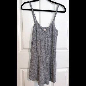 Grey romper by TNA from Aritzia